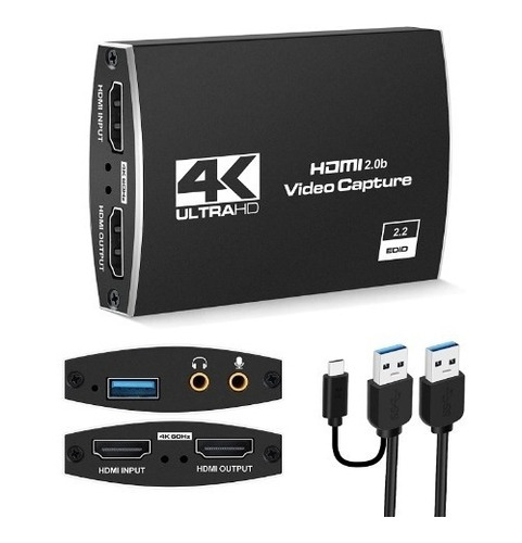 Tarjeta Capturador De Audio Y Video Con Salida De Bucle Hdmi