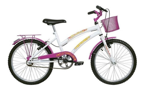 Imagem 1 de 1 de Bicicleta  infantil Verden Breeze aro 16 freios v-brakes cor branco/rosa com rodas de treinamento