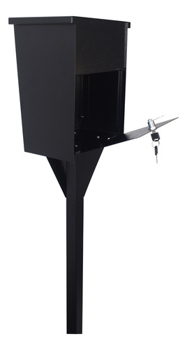 Buzón Cartero Grande Z-21-con Hueco Para Portero Incluye Pie Negro