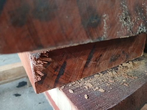 Tabla De Madera Dura Quebracho Colorado 4cm X 20cm Cepillado