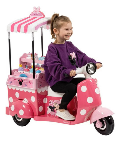 Montable Electrico Minnie Mouse Panaderia Huffy 6 Volts 2024 Color Rosa Chicle