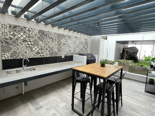 Arriendo Moderno Departamento 1d+1b Los Aliagas 5500 Ñuñoa