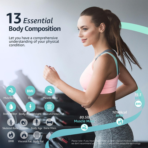 Báscula Digital Para Baño Analizador De Composición Corporal Color