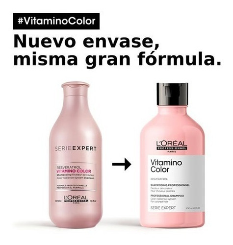 Shampoo Vitamino Color L'oréal Expert 300ml.