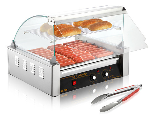 Vevor Hot Dog Roller 11 Rodillos 30 Hot Dogs Capacity 1650w