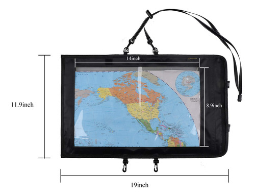 Funda Impermeable Para Mapas Con Ventana Transparente