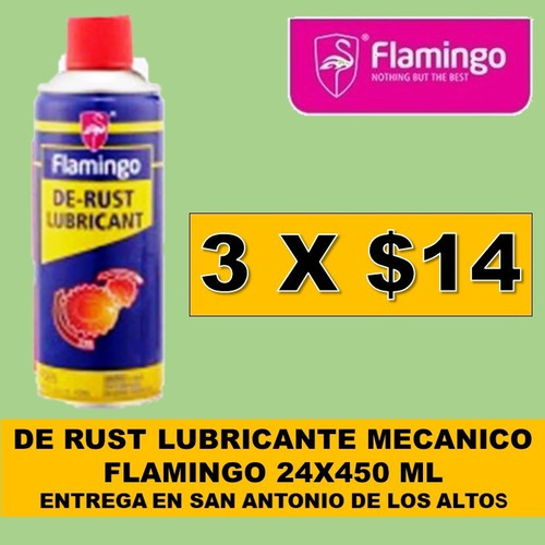 De Rust Lubricante (wd-40) 450ml Flamingo F065 - 3x$14