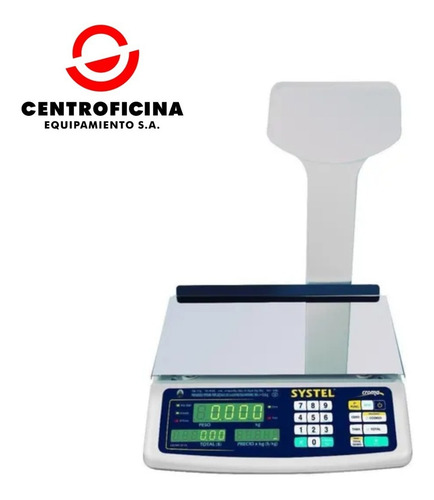 Imagen 2 de 8 de Balanza Systel Croma Comercial Digital 31kg Con Mastil