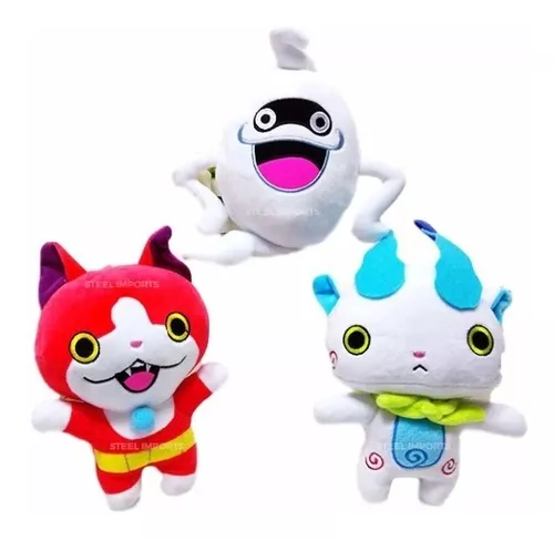 Coleção 4 Pelúcias Yo-kai Watch Jibanyan Whisper Komasan Yokai Hasbro -  Suika em Promoção na Americanas