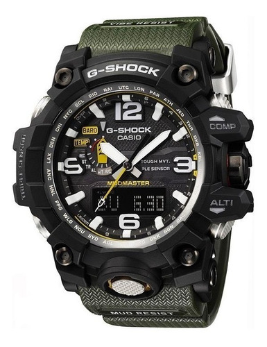 Relogio Casio G Shock Gwg-1000-1a3 Mudmaster Verde Solar