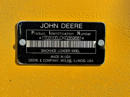 Retroexcavadora John Deere 310l Año: 2019 Gm108719