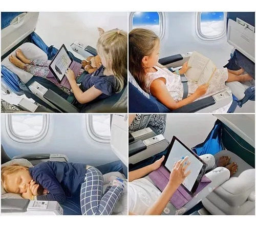 Nuevo Soporte Inflable Pies, Cojín Viaje Para Avión Cojín
