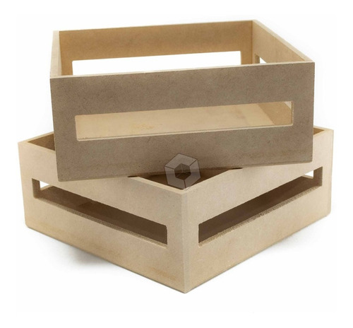 Imagen 1 de 4 de Cajones Verduleros 20x20x8cm De Fibrofacil , Pack X30!