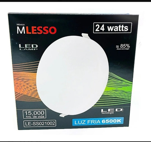 Lámpara Mlesso Led 24w Sobreponer Alta Iluminación 5 Pzas  (Reacondicionado)