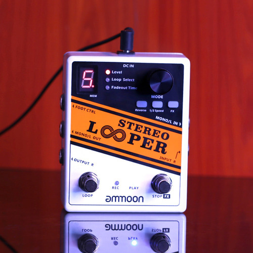 Ammoon Stereo Looper Loop Record Pedal Efecto De Guitarra 10