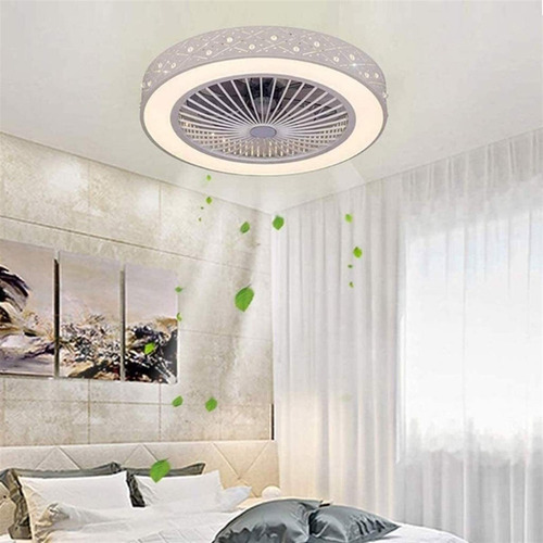 Upbeer Ventilador Techo Led Invisible Lampara Moderno Luz