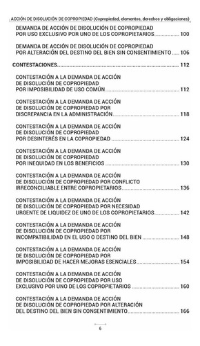 Acción De Disolución De Copropiedad (copropiedad, Elementos, Derechos Y Obligaciones, Derecho A Disolver, Elementos De La Acción, Carga De La Prueba, Derecho Al Tanto Y Proyecto De Partición)