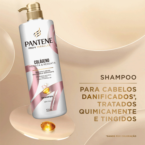 Kit Shampoo E Condicionador Pantene Colágeno 510ml