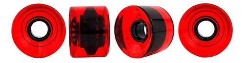 Monopatín Longboard Truck Bridge Abec-11 Rojo Claro