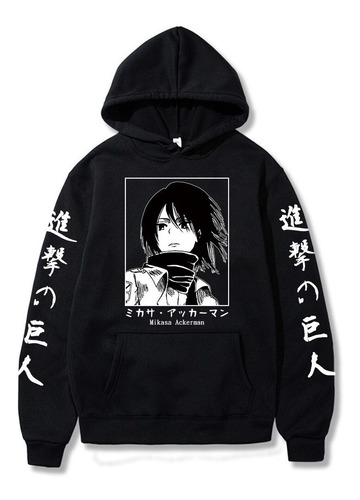 Attack On Titan Sudadera Con Capucha Anime Mikasa Ackerman I