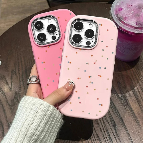 . Funda De Silicona For iPhone Con Diseño De Luna Colorida