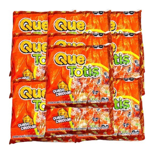 Que Totis Queso Cheddar Botana 275 Pz De 9 G C/u