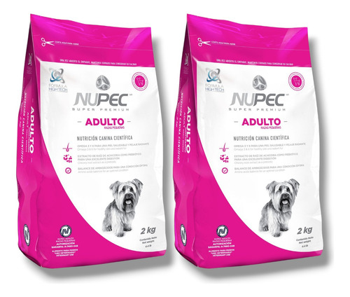 Kit De 2 Nupec Adulto Raza Pequeña 2kg