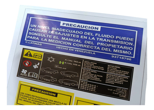 Kit Calcomania Chevrolet Silverado Tapa Radiador Caraediabla