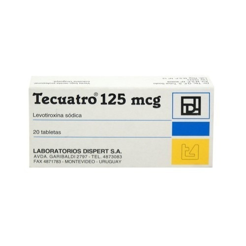 Tecuatro 125  Mg X  20 Tabletas