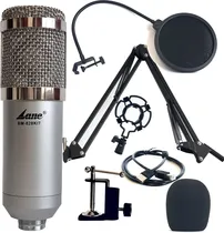 Comprar Microfono Condenser Usb Lane Bm-828 Kit Brazo Filtro Araña