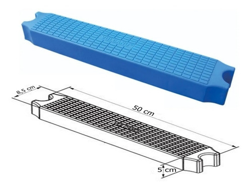 Escalon Peldaño Pileta Piscina Vulcano Plastico Lgt