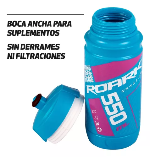 Pack Botella Agua Deportiva 550 Ml Hidratacion Fitness X2