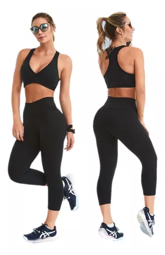 Calça Legging Corsário Suplex Cintura Alta - Academia Fitnes