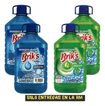 Comprar Pack De 4 Detergentes Liquido 5 Litros Briks En Colores