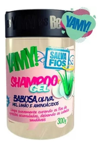 Yamy! Shampoo Gel Salva Cabellos Curly Girl Aloe Vera Oliva