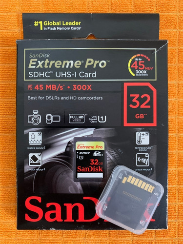 Cartão De Memória Sandisk Sdsdxp1-032g-x46 Extreme Pro 32g
