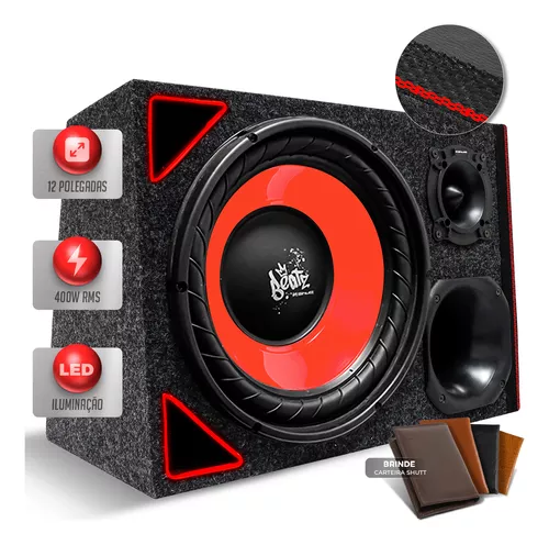 Caixa Trio Residencial Bob Ativa 440W Shutt Beats 12 + MP3