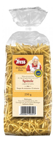 Massa Tradicional Alemã Sptzle Tress 250g - 20% Ovos