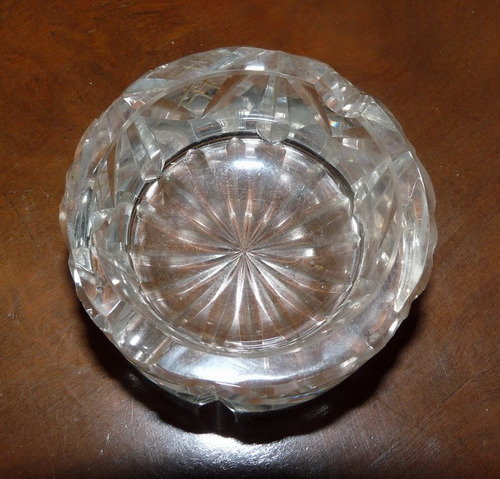 Imagen 3 de 3 de 0204 Cenicero Cristal Tallado Facetado