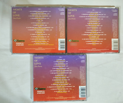 Nights Of Love. Parte 2da. Intrepretes Varios Lote X 3 (c.d) Estándar (Usado)