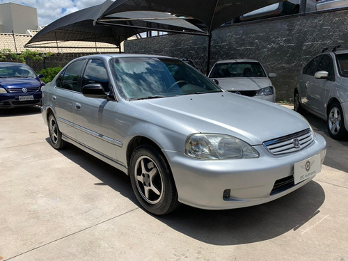 Honda Civic 1.6 Lx Aut. 2000 Prata Gas.