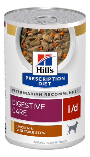 Alimento Hill's Prescription Diet Digestive Care i/d para perro todos los tamaños sabor pollo y estofado de vegetales en lata de 12.5oz