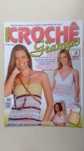 Revista Moda Crochê 62 Bordado Blusa Top Regata Saia 302b