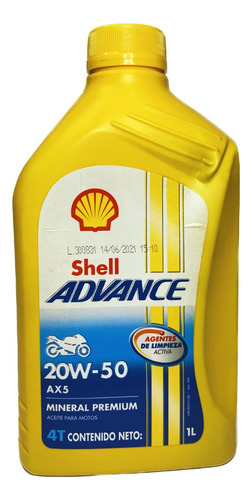  Shell Advance 20w50 4t Moto Mineral