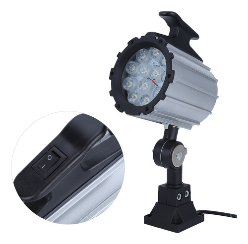 Luz De Trabajo Led 12w 24v Máquina Cnc Impermeable 12 Lámpar