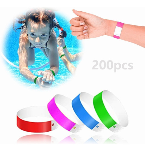 Pulseras De Papel Brazaletes - Eventos Hoteles Shows 200pcs