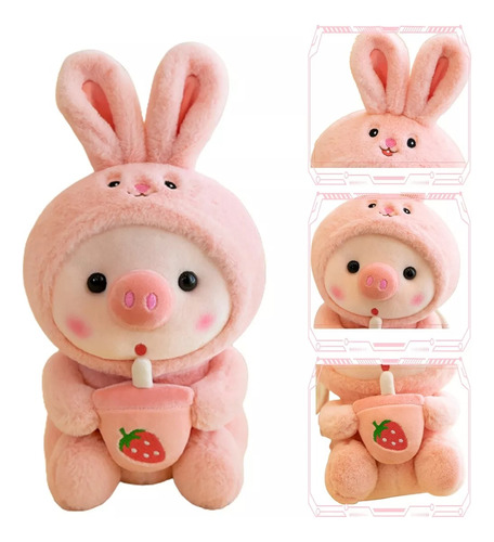 Peluche De Cerdito 9,8 Pulgadas Para Niños Y Niñas 25cm