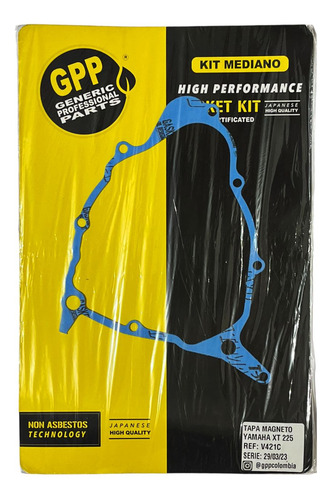 Empacadura Tapa Magneto Xt225 Yamaha Marca Gpp