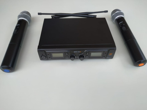 Imagem 3 de 9 de Microfone Sem Fio Duplo Staner, Modelo Srw 48 D