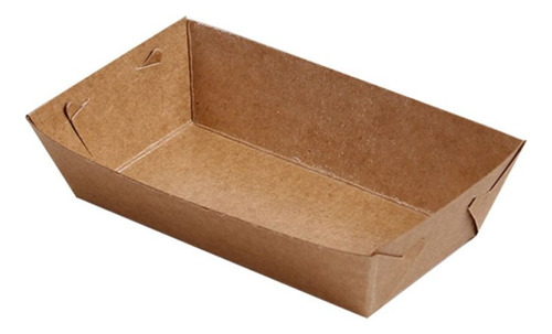 Caja De Embalaje, Bandeja De Comida, Papel Kraft Nuevo En Fo